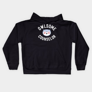 Owlsome Counselor Pun - Funny Gift Idea Kids Hoodie